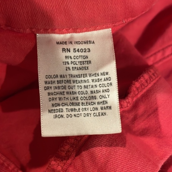 GAP Skinny Jeans - coral size 31/12r -  red peach - Picture 4 of 5